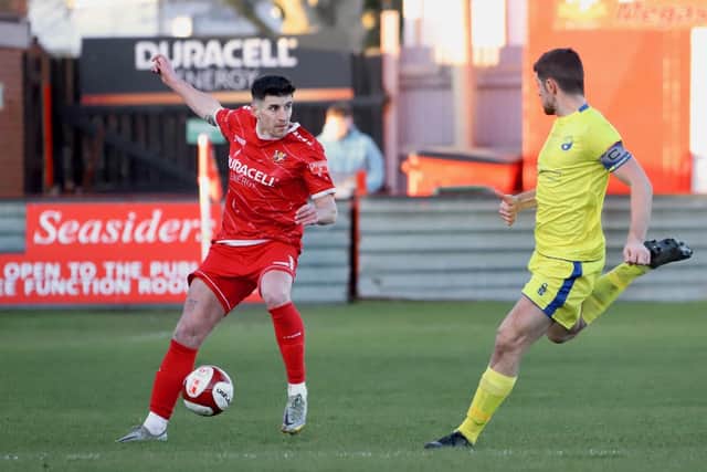 Bridlington Town suffered a 3-2 home loss against Garforth Town. Photo by TCF Photography