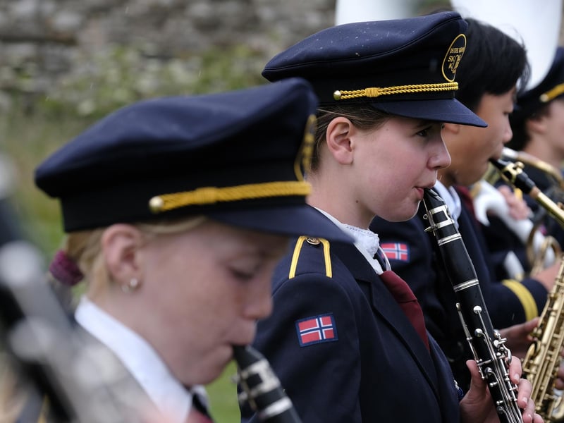 Østre Bærum Skolekorps in concert at Scarborough Castle