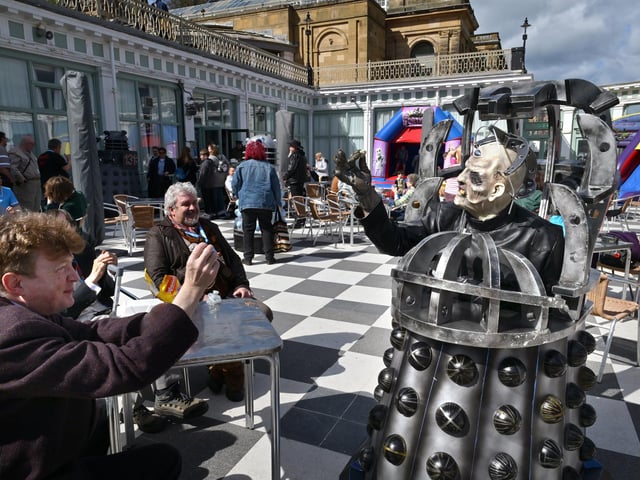 Davros enjoys a Jelly Baby!