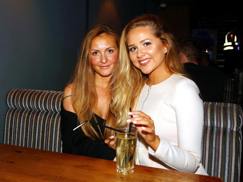 Helena & Samantha look glamorous in Blue Lounge
