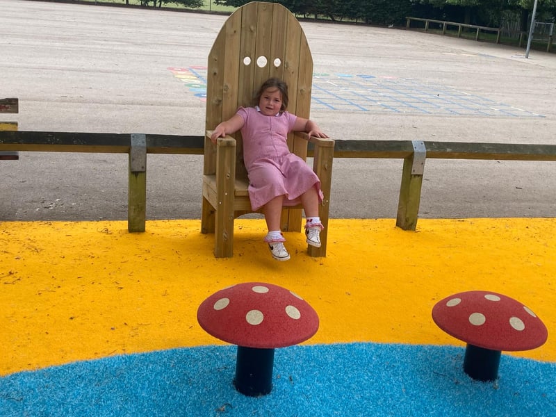 The play area is set out like a desert island with a ship-wreck, jungle climbing wall and bridge that traverses a 'crocodile' in the water. There is also a reading chair under a tree with an area to listen to stories.
