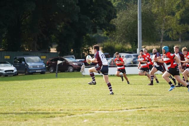 Jonty Holloway in action for Scarborough RUFC against Malton on September 14 2024. PHOTO BY CHARLIE HOPPER