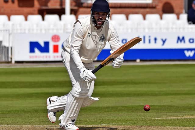 Matty Turnbull struck 33 for Scarborough CC in their loss at York CC. PHOTO BY SIMON DOBSON