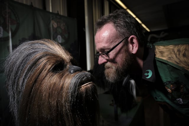 Face to face with a wookie