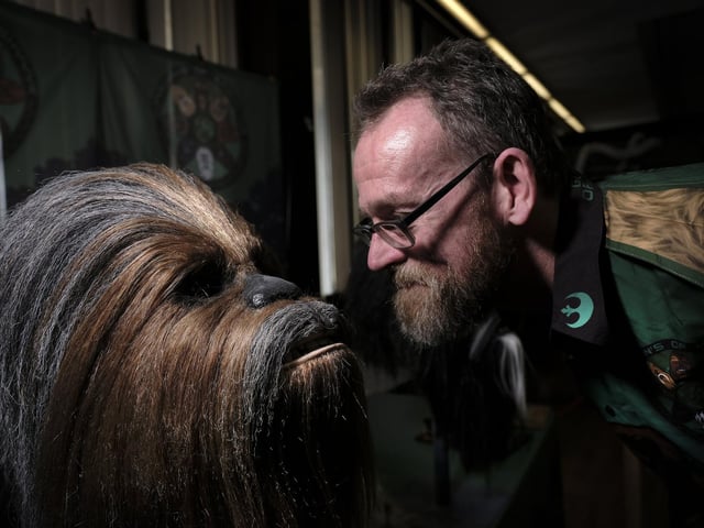 Face to face with a wookie