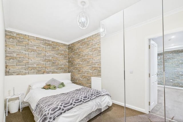 One of two bedrooms within the owners' accommodation.
