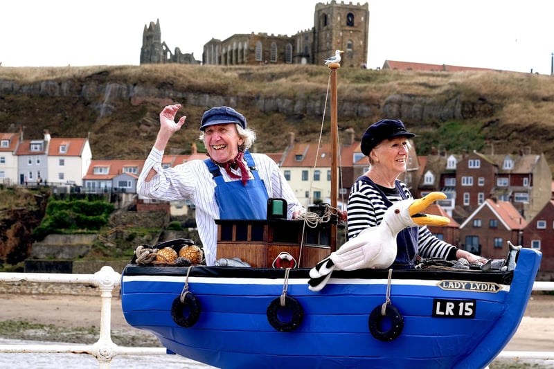 Seaside waves by Innerstate Theatre Company on Whitby Pier.
picture: Richard Ponter, 224744a