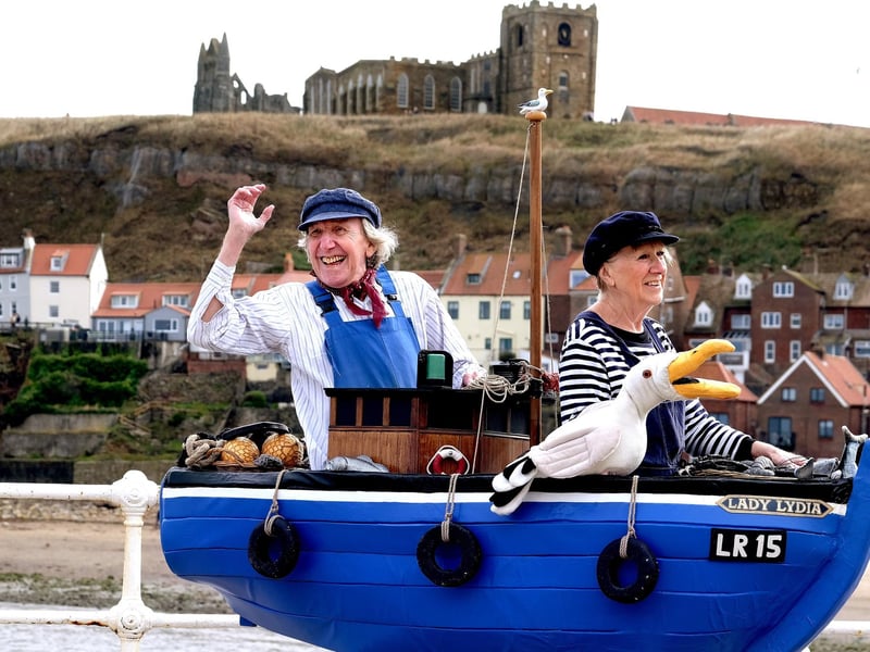 Seaside waves by Innerstate Theatre Company on Whitby Pier.
picture: Richard Ponter, 224744a