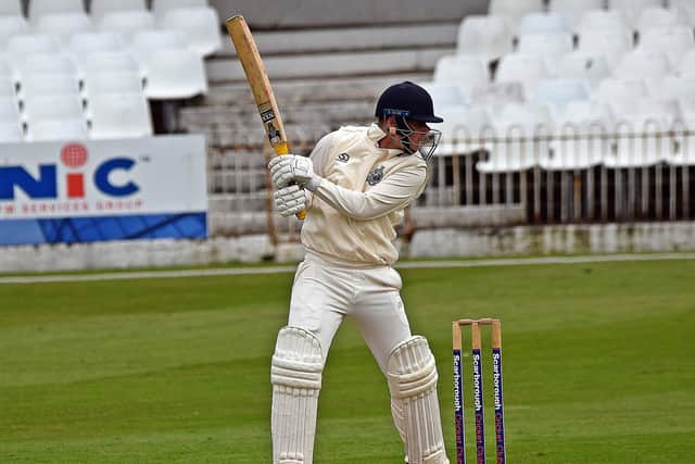 Jack Redshaw made 24 for Scarborough in the home loss to Harrogate.