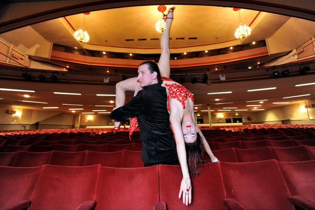 Argentinian dancers Valeria Alvarez and Sebastian Acosta, from the show Tango Passion, visited the Futurist in 2010.