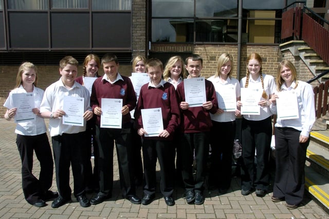 Students from Graham School are presented with their St John Ambulance certificates.