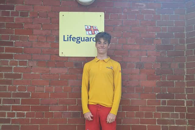 RNLI lifeguard Riley Billany. Photo credit: Daniel Bedwell.