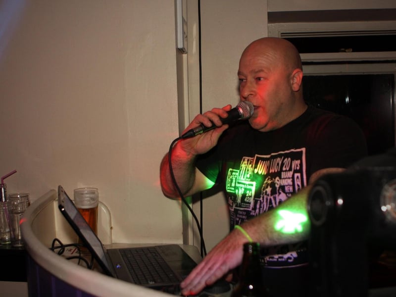 Dj Fuzzball blazing out the tunes in The George