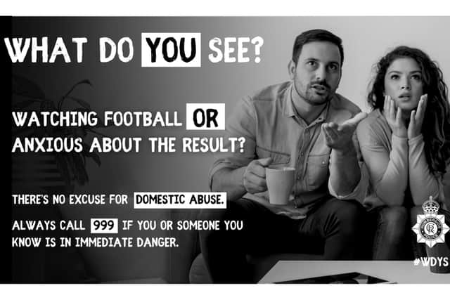 Domestic abuse can happen to anybody at any time, it is not discriminatory on age, sexual orientation, gender, background, or religion. Photo: Humberside Police.