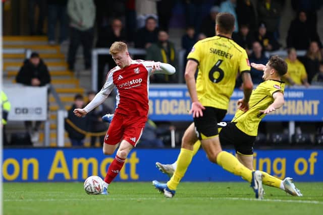 Scarborough Athletic lost 1-0 at League One club Burton in the FA Cup first round. Photos by Zach Forster