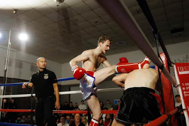 Ryan Ward in action during his success against Finley Kaid.