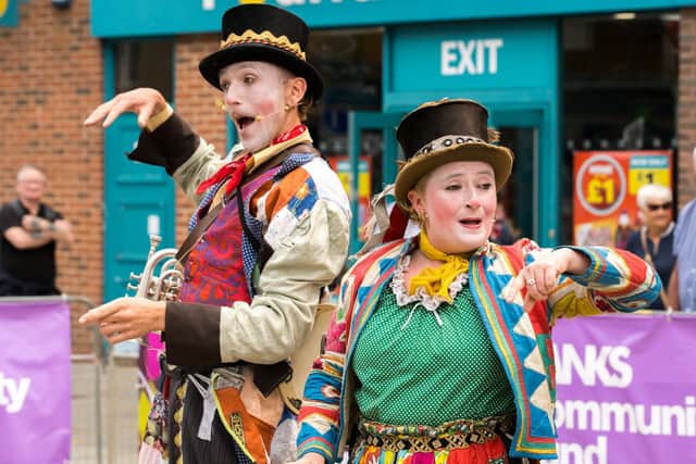 Performers take to Scarborough town centre as part of a previous Scarborough Streets event.