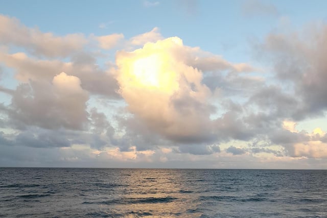 Beautiful cloud formation over North Bay.