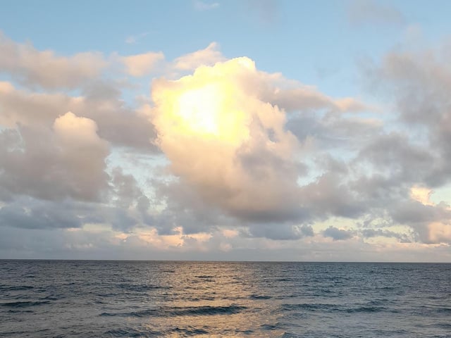 Beautiful cloud formation over North Bay.