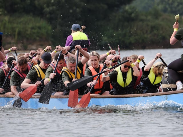The Dragon Boat racing is held at North Yorkshire Water Park.