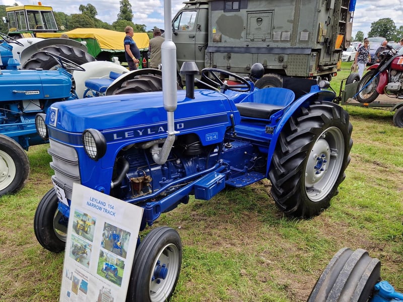 The tractors looked pristine.