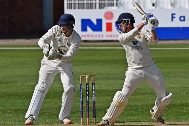 Flixton opener Will Hutchinson was on top form with a sparkling 87. Photo by Simon Dobson