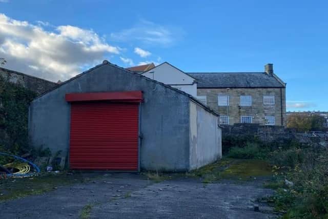 Site of withdrawn housing plan on Spital Bridge. courtesy of applicant