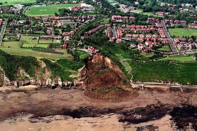 The full extent of the devastation becomes clear in this aerial photo.