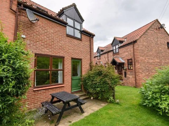 This two bedroom and one bathroom cottage is for sale with Hendersons Estate Agents with a guide price of £179,950.
