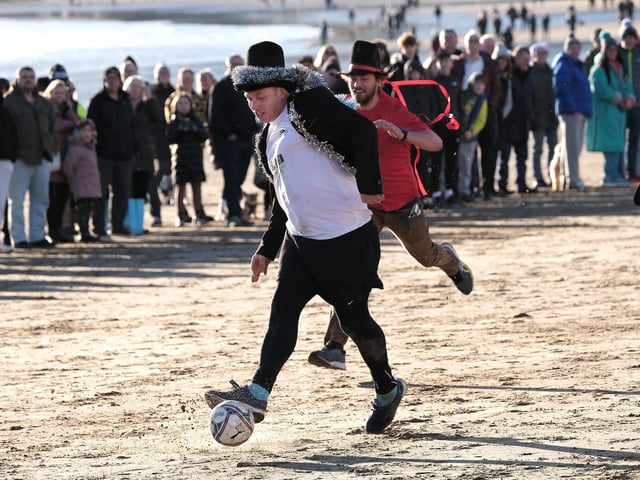 The festive match was enjoyed by all