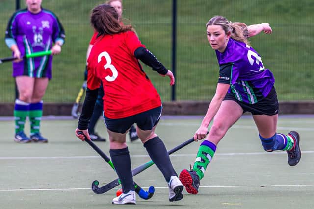Danby Ladies Hockey Club 2s lost 2-1 at home to Bishop Auckland. Photo by Brian Murfield