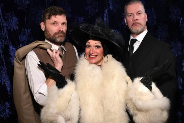 Julie-Anne Smith, Dale Vaughan and, right, Martin Hutchinson as Max in Sunset Boulevard