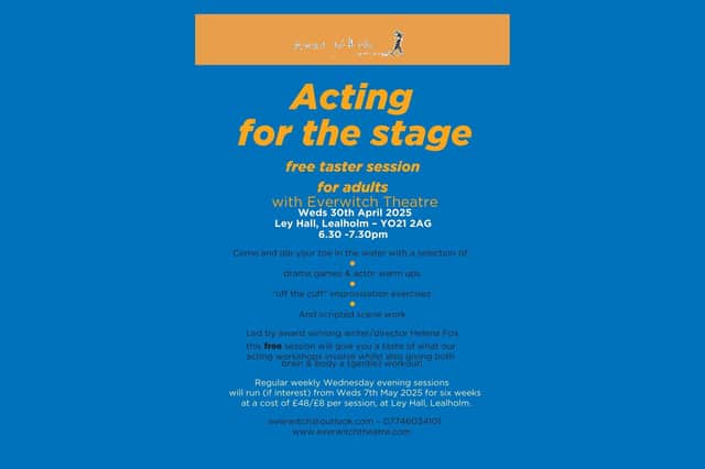The free taster session will take place on April 30