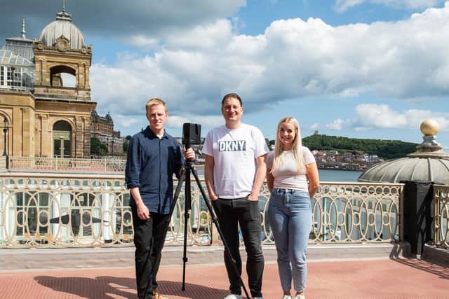 David Ruston of Your360 with Ross Anderson and Tara Temple of Scarborough Spa