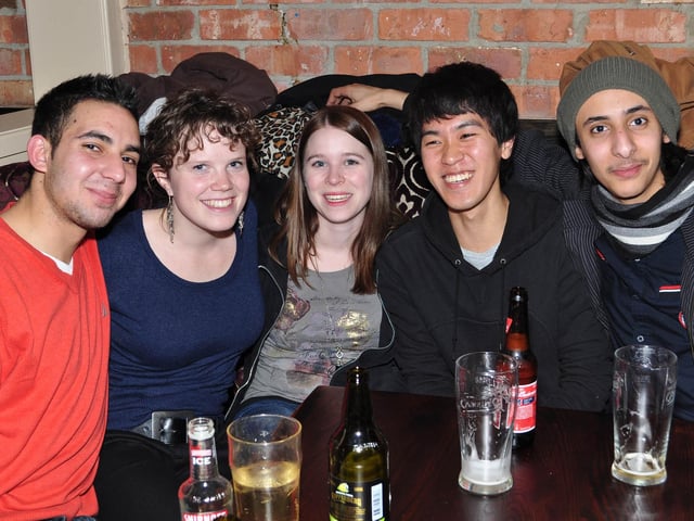 Abdullah, Billy, Sabrina, Ramona and Mahmoud having happy times.