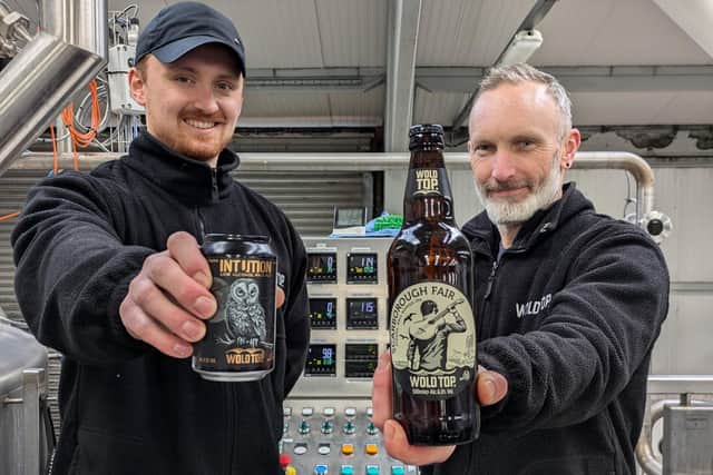 Wold Top Brewery brewers Henry Culpepper and Andrew Shield.