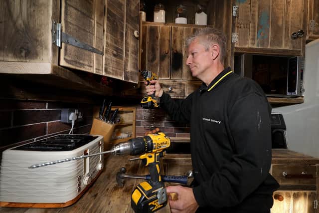 Scarborough joiner Martin Pepworth put his skills to great use in creating a kitchen from scratch