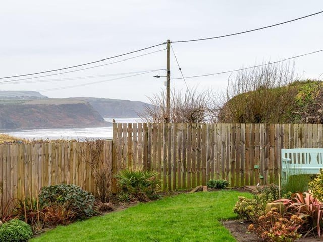 The breathtaking coastal view from the garden.