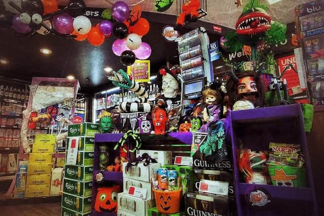 Newby Service Station has been transformed for Halloween