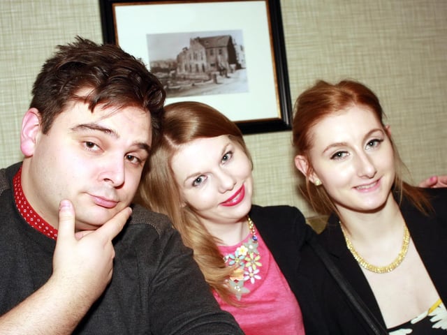 Luke, Hannah and Amy in The Commercial.