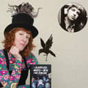 Author Marmalade Atkinson, aka Sarahphotogirl and, inset, photos she has taken of Paul Weller and Noel Gallagher.