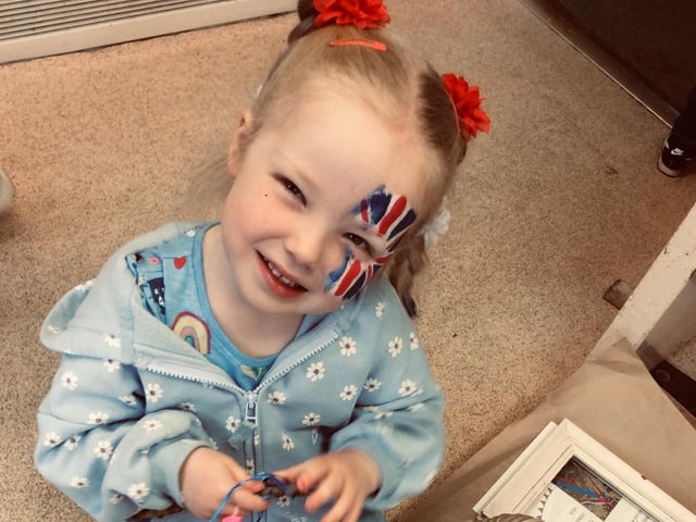 Celebrating in red, white and blue