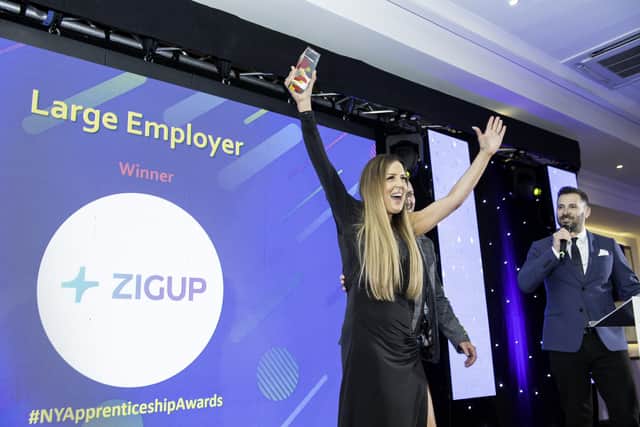 One of the 2024 award winners celebrates. Picture by Allan McKenzie/AMGP.co.uk