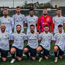 Edgehill, in their kit sponsored by Metcalf Accountancy, won 6-0 at home to Dringhouses