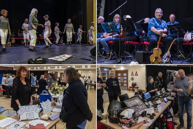 Tap dancing, orchestra, Silver Dream Bikers and writers stall at the Bridlington u3a showcase. All photos by Peter Arthur.