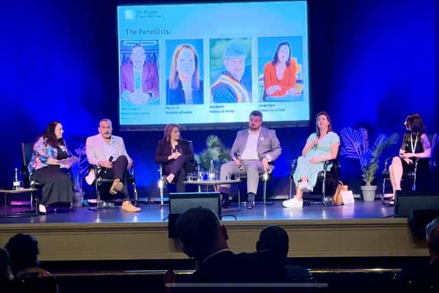 Business panel on stage at a recent Supply Chain Network event