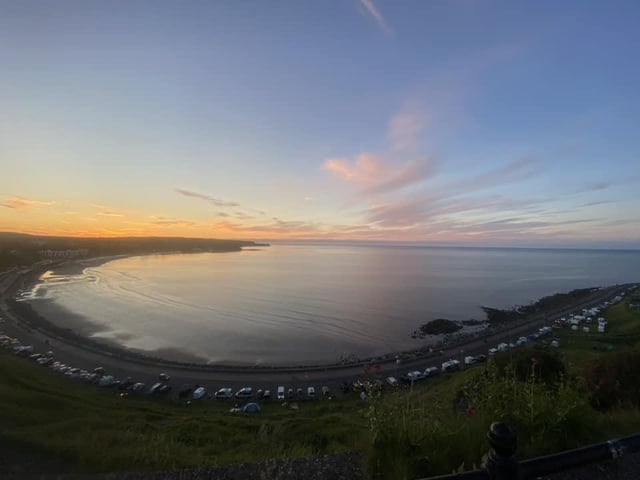 A glorious sunset overlooking Marine Drive.