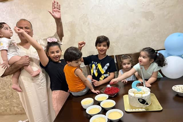 Khaled Balousha and family.
picture: LDRS