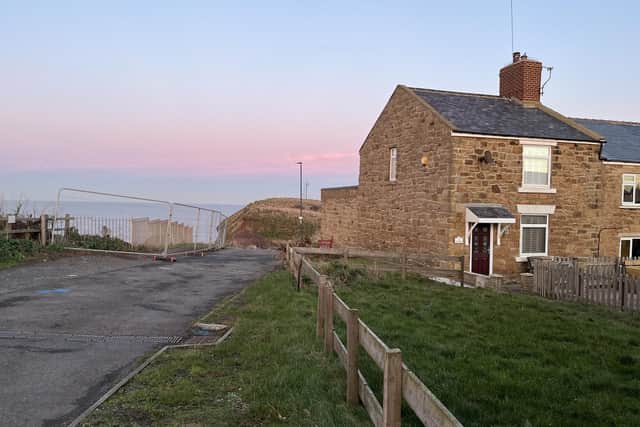 A view of the lane before it descends into Staithes harbour via Cowbar Bank with the end cottage due to be demolished seen on the right. Picture: Stuart Arnold/LDRS.