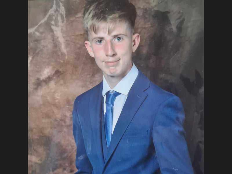Devon Jackson looking dapper at Headlands School prom.